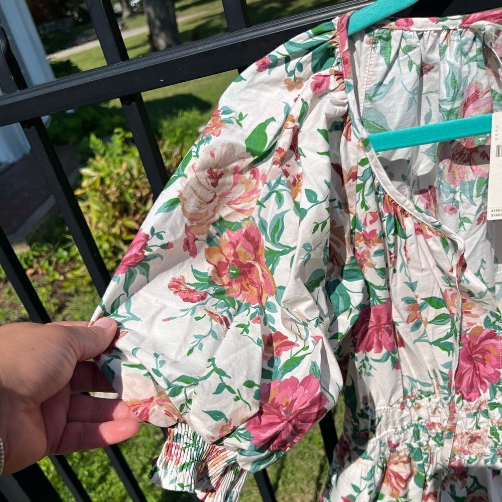 Anthropologie Somerset Puff Sleeve Tiered Maxi Dress NWT - Picture 9 of 9